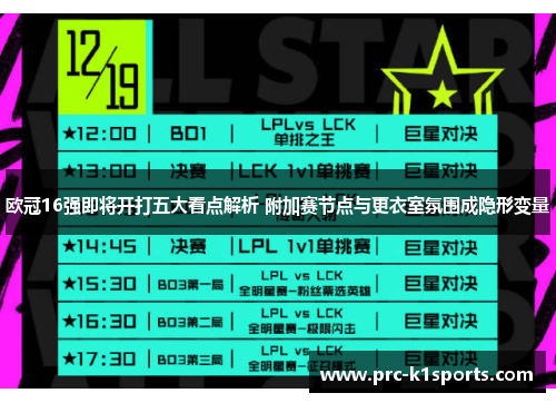 欧冠16强即将开打五大看点解析 附加赛节点与更衣室氛围成隐形变量 欧冠16强即将开打五大看点解析 附加赛节点与更衣室氛围成隐形变量